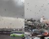 A tornado and an unusual spring hailstorm overwhelm Santiago, Chile