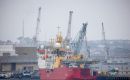 HMS Protector at Devonport Dockyard, Plymouth