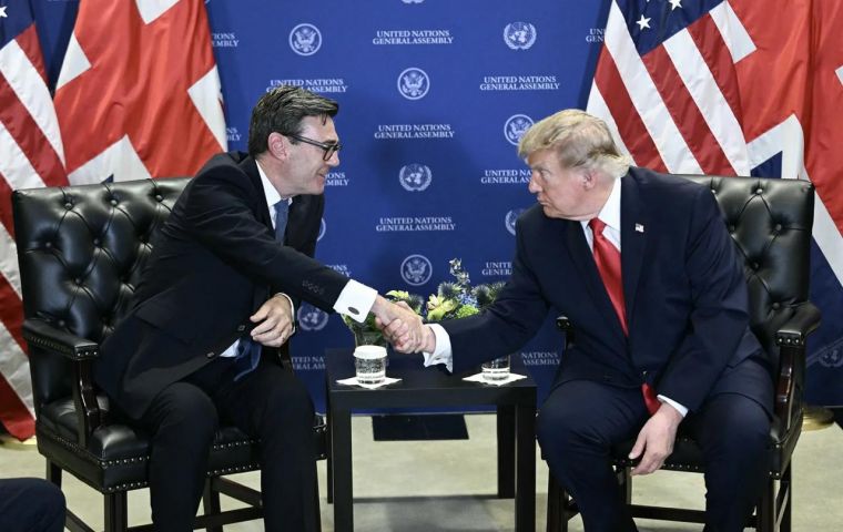 Trump has said in recent weeks that the US position of neutrality on sovereignty over the archipelago is under review
