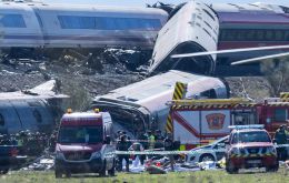 The collision occurred shortly before 9 a.m. at kilometre 118 of the line
