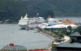 Norwegian Dream docked in Puerto Montt