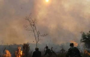 Paraguay is dry and in flames