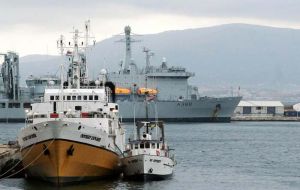 <i>Odyssey Explorer</i> has been berthed at Gibraltar's British naval base since May