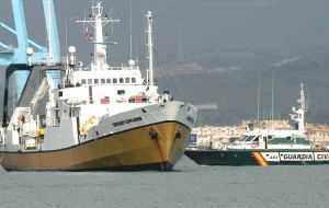 <i>Odyssey Explorer</i>  arrested by Spanish Patrol ship