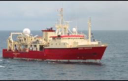 Seismic vessel M/V Bergen Surveyor