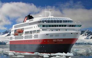 The MS Fram is specially adapted for Polar cruises