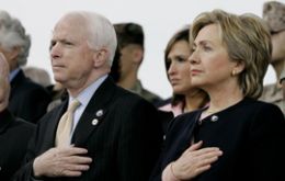 McCain and Clinton victorious