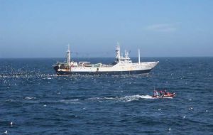 Trawler  “Ferrameles” lost 80 miles off the Falklands