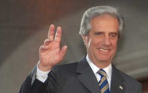 Uruguayan president Tabare Vazquez