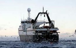 An eco-friendly trawler at sea. <br>(Photo: Aker Biomarine)