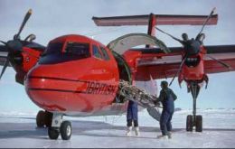 BAS De Havilland Dash 7 at work in Antarctica