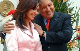 “We have great trust in the Argentines”  Chavez added following a meeting with Mrs. Kirchner