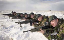 Swapping the British summer for the Falklands winter, the Riflemen enjoy an early taste of things to come