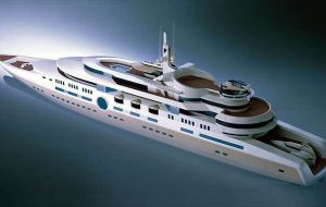 The future mega-yacht Eclipse