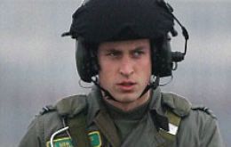 Prince William's helicopter has yet to take off and is already in a storm