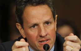 US Congress Treasury Secretary Timothy Geithner