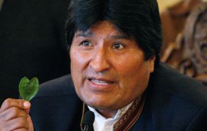 Morales: “The coca leaf should no longer be vilified and criminalized!”