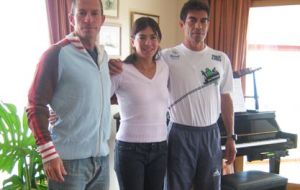 The Argentine team: Marcelo De Bernardis, Andrea Karina Mastrovincenzo and Marcelo Vallejo