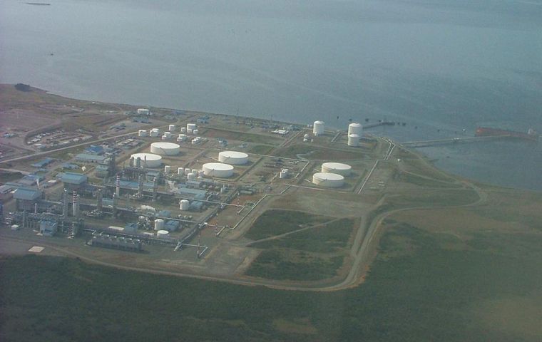 Methanex plant at Punta Arenas