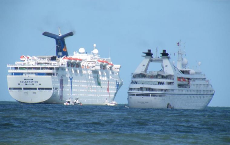 Busy cruise season at Punta del Este