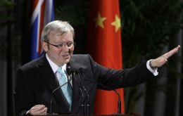 Australian PM Rudd had to reassure that “Chinese investment is welcome”