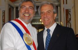 Paraguay’s president Lugo will hand the rotating chair to Uruguay’s Tabare Vazquez.