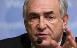 IMF Managing Director Dominique Strauss-Kahn announced 8 billion USD for poor countries during the next two years