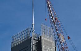 Emporis GmbH says 1.165 skyscrapers were under construction globally last June