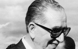 Brazilian military dictator Garrastazú Medici allegedly involved in the ousting of Chilean elected president Allende in 1973
