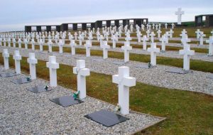 Argentine next of kin are scheduled to travel to the Falklands in October for the official inauguration of the Memorial at the Darwin cemetery