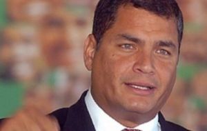 Ecuador’s Correa recalled US disavowal in 1982 of a regional assistance treaty