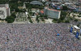 Almost a tenth of the Cuban population turned out to the show