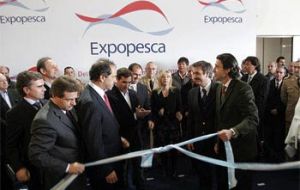 Buenos Aires governor Daniel Scioli officially opened the expo  (Photo Excopesca)