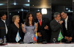 South American leaders during the summit