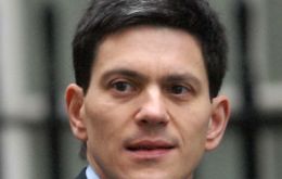 For three times British Foreign Secretary David Miliband did not reply