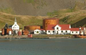 A view of Grytviken, SG capital