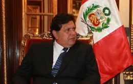 Peruvian president Alan García anticipated the announcement