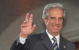 Vazquez leaves in three months time with a record approval rating of 70%