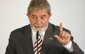 President Lula da Silva praised the competence of English football