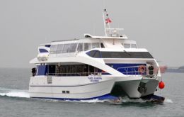 The ferry, named Punta Europa II in a nostalgic reference to its predecessor, sailed into Gibraltar