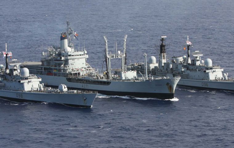 RN HMS York, HMS Gold Rover and HMS Gloucester