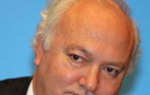 Foreign Affairs minister Miguel Angel Moratinos