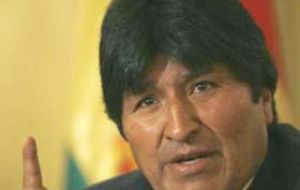 Evo Morales hydrocarbons policies are not well received in Brazil