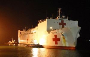 US Navy's floating hospital, USNS Comfort