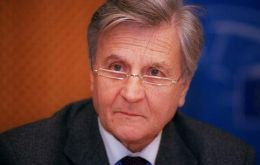 ECB President Jean Claude Trichet trying to defend Greece 