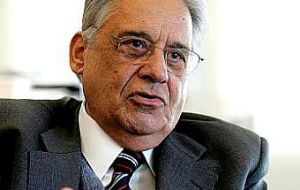 Former president Fernando Henrique Cardoso is leading the opposition campaign 