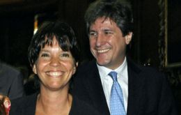 Central bank governor Mercedes Marcó del Pont and Economy minister Amado Boudou 