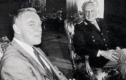 Alexander Haig with former Gral Galtieri  in Bs. Aires during the South Atlantic conflict