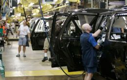 Industrial production soared in February boosted by car exports to Brazil 