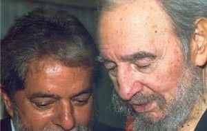 Pte. Lula da Silva with former Pte. Fidel Castro